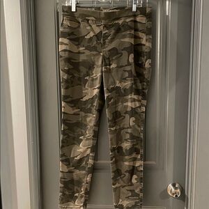 Women’s Camo Jeggings - Olive Green Stretch Fit